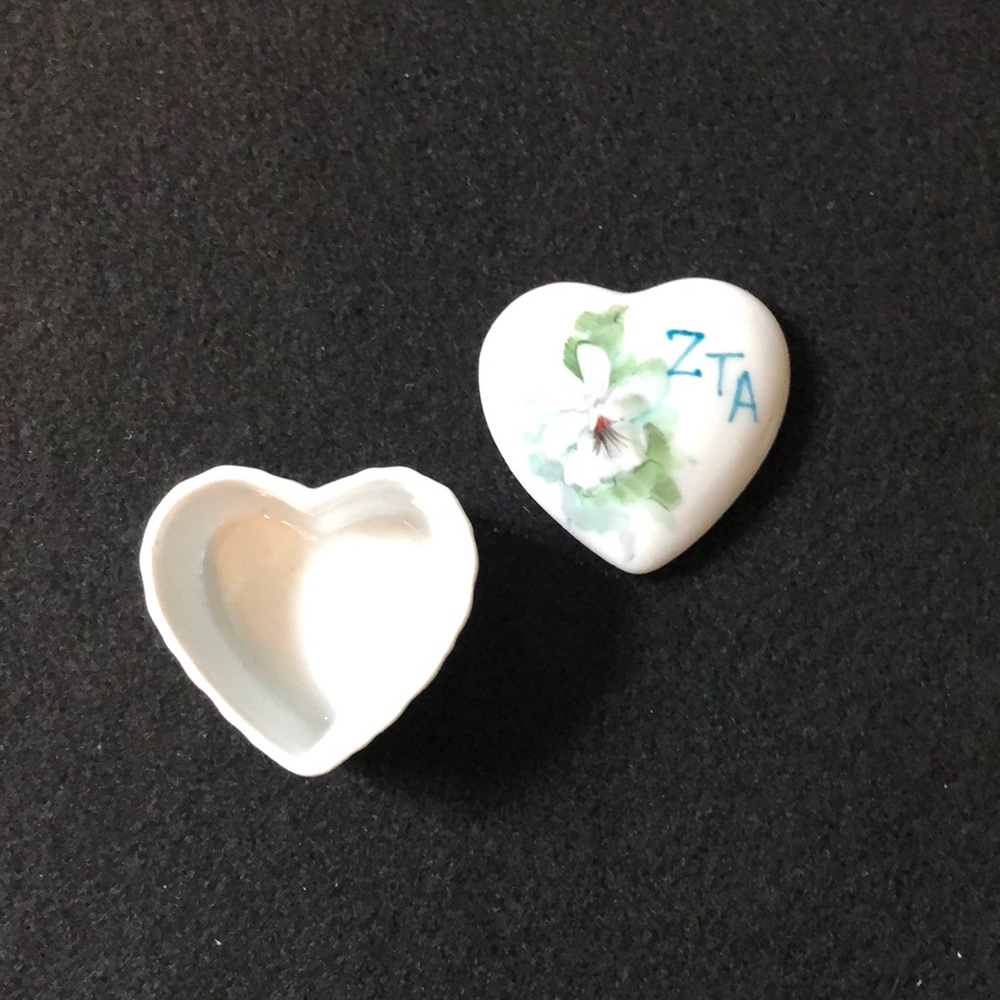 Zeta Tau Alpha ceramic pin box
